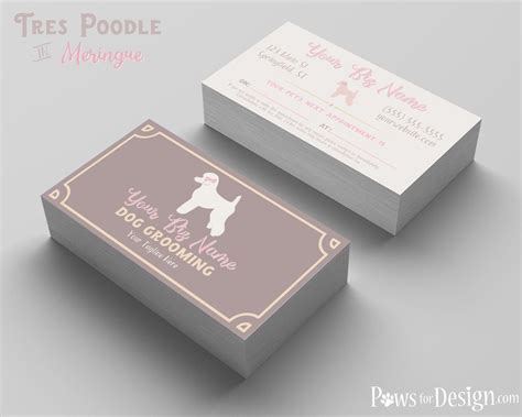 unique dog grooming business cards.